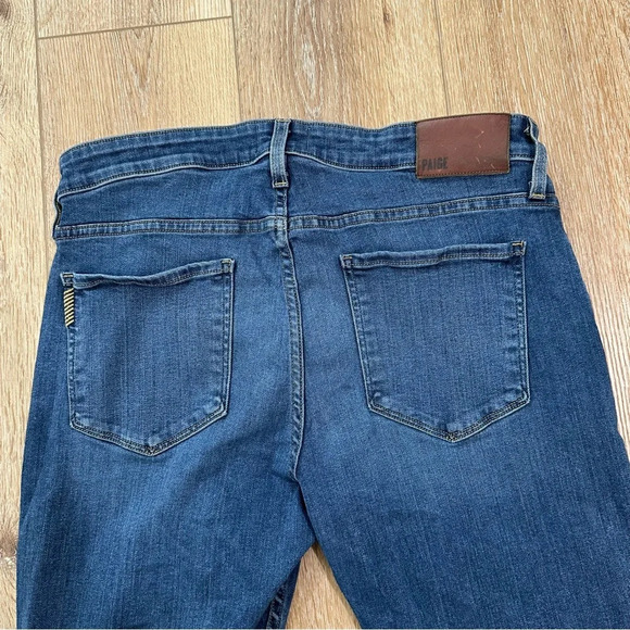 Paige Federal Women’s Mid-Rise Medium Wash Denim Slim Leg Jeans Size 32 GUC - Picture 8 of 9